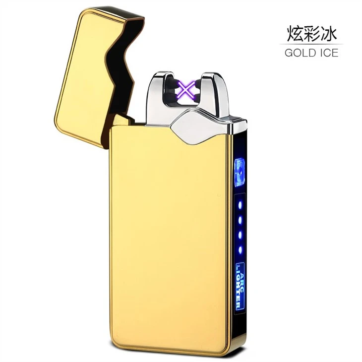 Dual Arc Lighter Plasma Flameless Lighters Electric Lighter USB Lighter Rechargeable Lighter Plasma Lighter,Windproof Lighters For Camping, Fire, Starter,Hunting, Backpacking, Hiking